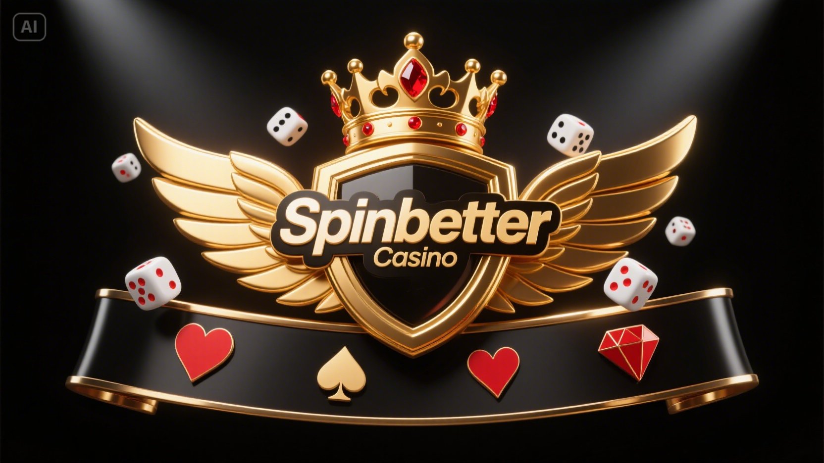 Interfejs główny kasyna SpinBetter z widocznymi grami i promocjami